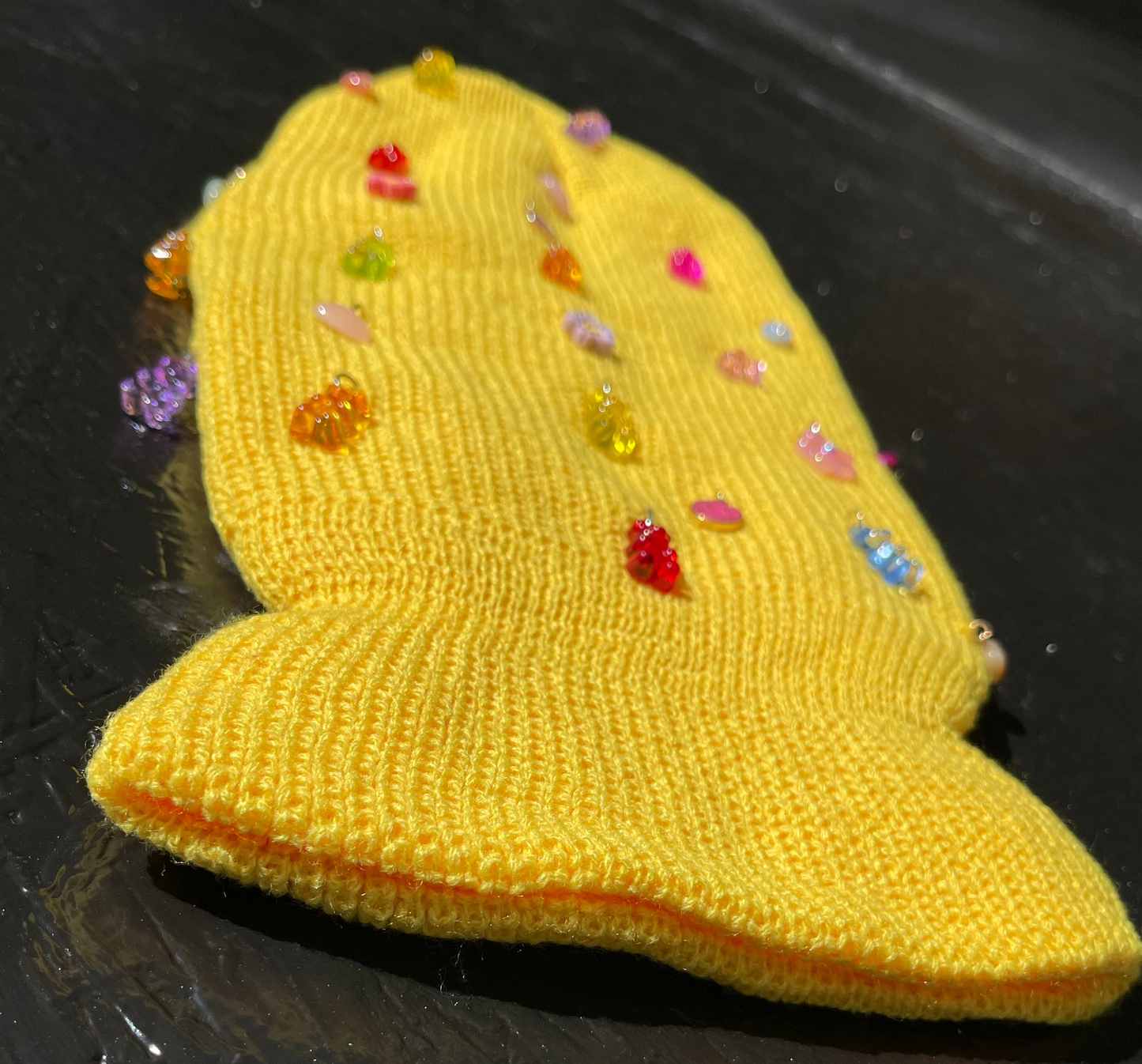 Gummy Ski Mask/Balaclava in yellow