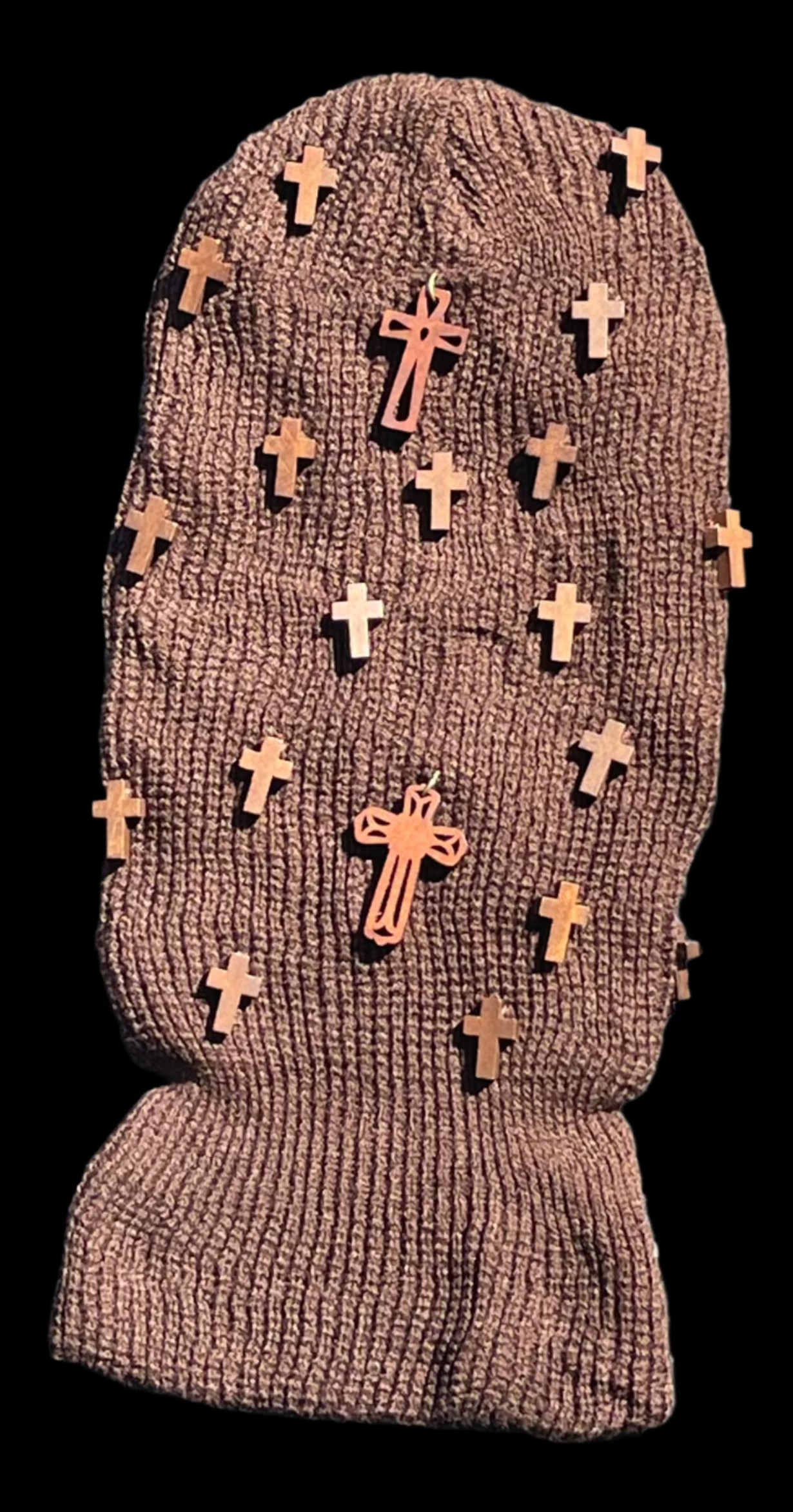 Mocha Cross Ski Mask/Balaclava